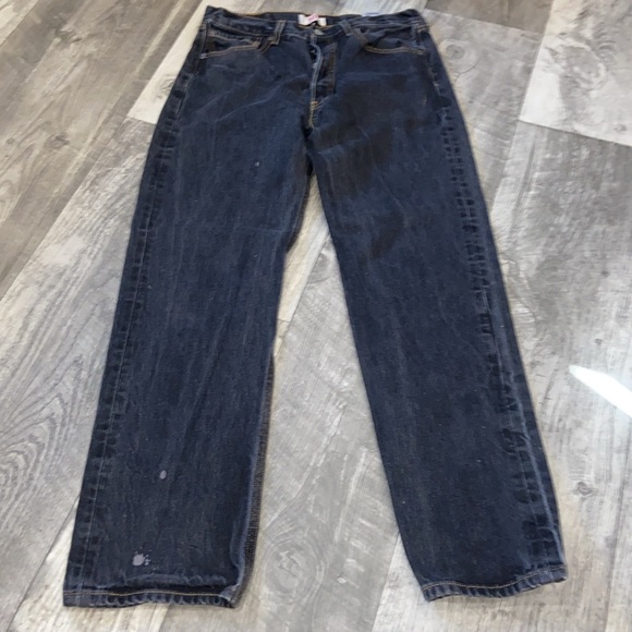 VTG 501 LEVIS BLACK Faded Button Fly 34x34 - Picture 4 of 10